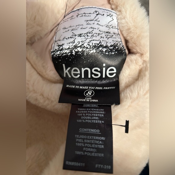 NWOT Kensie Faux Fur Coat, Size Small - Picture 8 of 8